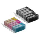 Compatible PGI-280XXL / CLI-281XXL: 3 Pigment Bk PGI-280XXL and 2 Each of CLI-281XXL (Bk, C, M, Y) Super HY Ink for Canon