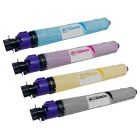 Set of 4 Compatible Ricoh 842307 / 842308 / 842309 / 842310 HY Toner Cartridge: Black, Cyan, Magenta, Yellow
