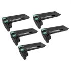 5 pack Compatible Xerox 106R01409 Black Laser Toner Cartridge