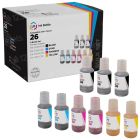 Bulk Set of 9 Ink Cartridges for Canon GI-26