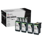 LD InkPods™ Compatible Replacements for Canon PG-245XL Black Ink Cartridge (4 Pods and 1 Original Printhead)
