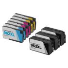 Remanufactured High Yield Bulk Set to Replace HP 962XL Ink