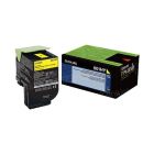 Lexmark 80C1HY0 HY Yellow OEM Toner