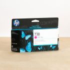 OEM HP 738 Magenta DesignJet Ink Cartridge, 498N6A