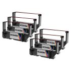 Compatible Replacement for Star Micronics RC200BR Black and Red POS Ribbon, 6-Pack