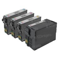 Bulk Set of 4 HY Ink Cartridges for Epson 254XL / 252XL