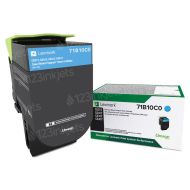 Lexmark Original 71B10C0 Cyan Toner