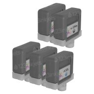 Compatible PFI-307 Set for Canon: 1 Each of PFI-307BK Black, PFI-307MBK Matte Black, PFI-307C Cyan, PFI-307M Magenta and PFI-307Y Yellow