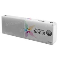 Epson T636100 Photo Black Inkjet Cartridge, Remanufactured