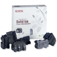 Xerox 108R00749 (108R749) Black OEM Solid Ink 6-Pack