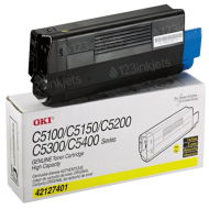 Okidata 42127401 (Type C6) OEM HY Yellow Toner