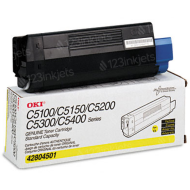 Okidata 42804501 (Type C6) OEM Yellow Toner