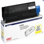 Okidata 43034801 (Type C6) OEM Yellow Toner