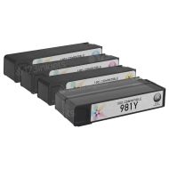 Compatible HP 981Y Set of 4 Extra High Yield Toner Cartridges (BK/C/M/Y)