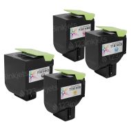 Compatible Lexmark 71B1H HY Toner Set (Bk, C, M, and Y)