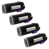 Xerox VersaLink C600 Compatible Set of 4 Extra HY Toners: Bk, C, M, Y