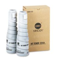 Konica Minolta 8936-202 (Type 204A) Black OEM Toner - 2 Pack