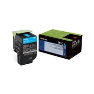 Lexmark 80C10C0 Cyan OEM Toner Cartridge