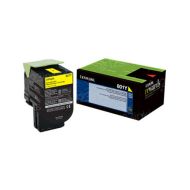 Lexmark 80C10Y0 Yellow OEM Toner Cartridge