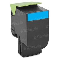 Lexmark 80C1SC0 Cyan OEM Toner