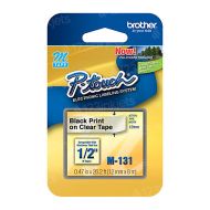 Brother M131 OEM Black on Clear Tape