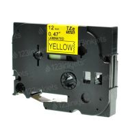 Brother TZeFX631 OEM Black on Yellow Tape