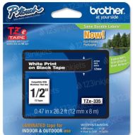 Brother TZe335 OEM White on Black Tape