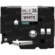 Brother TZe251 OEM Black on White Tape