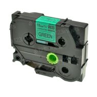 Brother TZe741 OEM Black on Green Tape