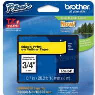 Brother TZe641 OEM Black on Yellow Tape