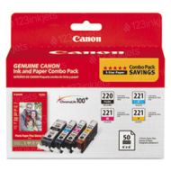 OEM Canon Set of 4 Ink Cartridges - PGI-220/CLI-221
