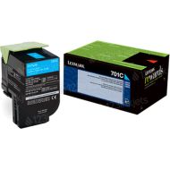 Lexmark 70C10C0 OEM Laser Toner Cartridge, Cyan