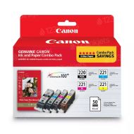 OEM Canon PGI-220/CLI-221 Set of 4 BCMY Ink