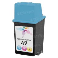 HP 51649A (49) Tri-Color Remanufactured Cartridge