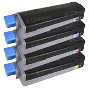 Compatible Okidata Type C6 Set of 4 HY Toner Cartridges