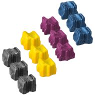 Compatible Xerox Phaser 8500 (Bk, C, M, Y) Set of 12 Solid Ink Sticks