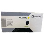 Lexmark OEM 71C0H40 High Yield Yellow Toner Cartridge