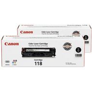 Original 118 Black Toner for Canon, 2 Pack