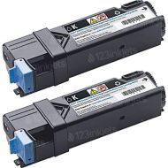 Original Dell 2150cdn (899WG) Black Toner, Dual Pack