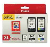 OEM Canon PGI-245XL Black CLI-246XL Color Ink 2-Pack