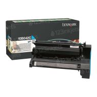 Lexmark 10B042C HY Cyan OEM Toner
