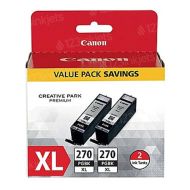 OEM Canon 0319C005 (PGI-270XL) Twin Pack, High-Yield Black Ink