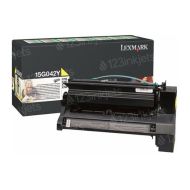 Lexmark 15G042Y HY Yellow OEM Toner
