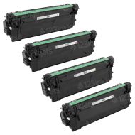 Compatible Canon 040 High Yield (Black, Cyan, Magenta, Yellow) Set of 4 Toners