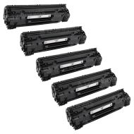 Compatible Canon 125 Toners, 5 Pack Black