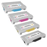 Remanufactured Lexmark C720, (Bk, C, M, Y) Toner Cartridges