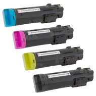 Xerox Phaser 6510 and WorkCentre 6515 Compatible Set of 4 Toners: Bk, C, M, Y