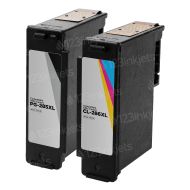 Remanufactured Canon PG-285XL Black and CL-286XL Color Ink Set of 2