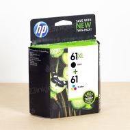 OEM HP 61XL/61 Black/Tri-Color Ink Cartridges 2-Pack, CZ138FN