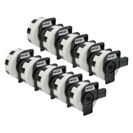 Comp Brother DK1221 Square White Paper Label (0.9 in square) 10 pack